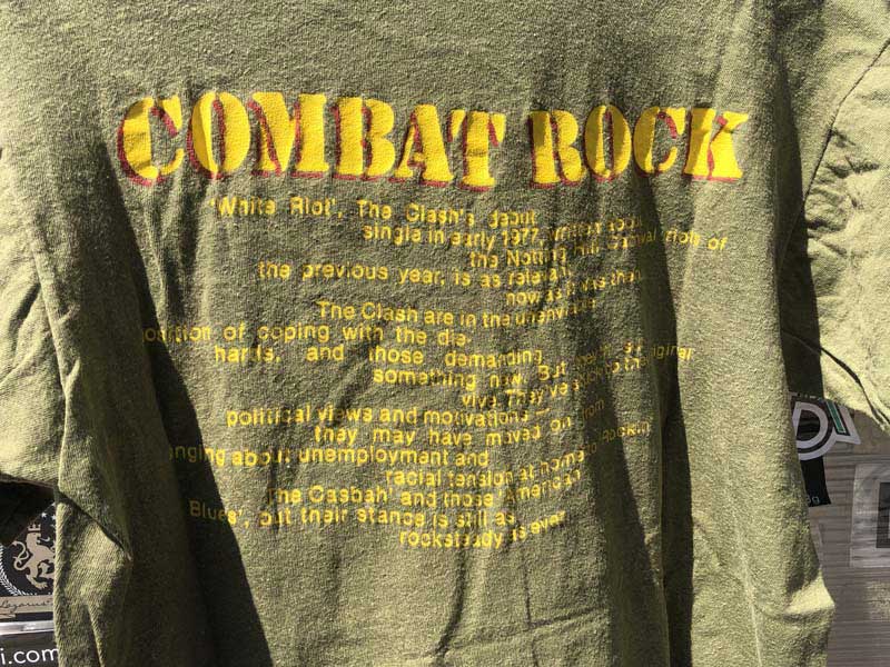 US�Ò� 80�N�� Used THE CLASH/COMBAT ROCK/STRAIGHT TO HELL�@Band Tee �����o���hT�V���c M