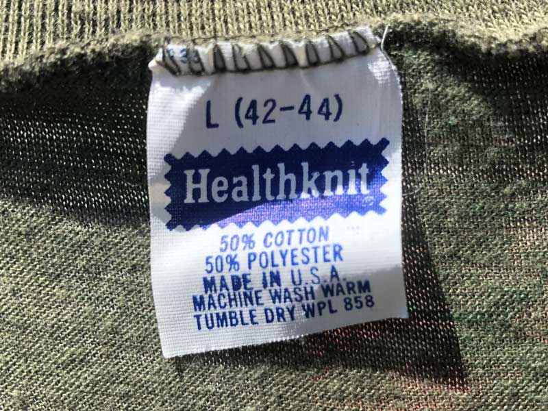 US �Ò� 70�N�� Used IDAHO�@Camofluge �A�C�_�z ���� ����T�V���c L Healthknit 