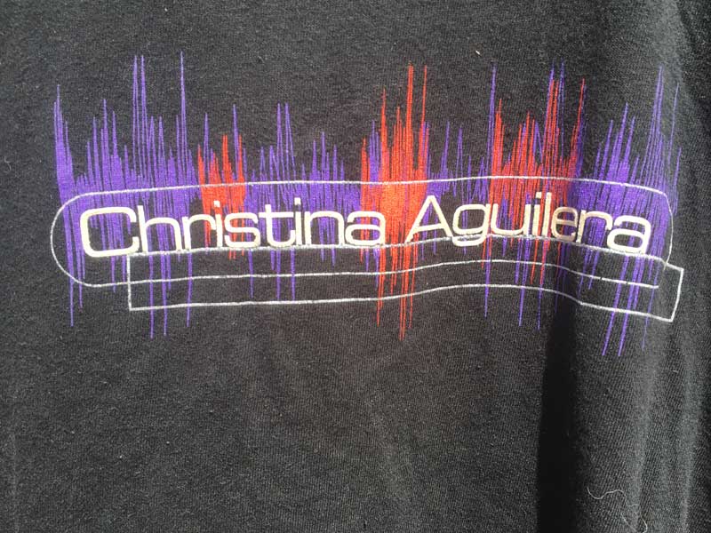 US �Ò� US Used S/S Tee Christina Aguilera�@�N���X�e�B�[�i�E�A�M�����̔��� T�V���c