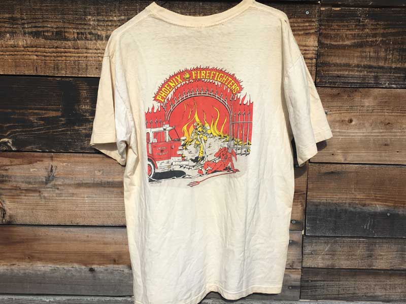 US 古着 US Used S/S Tee ARIZONA FIRE DEPT アリゾナ州の消防署の半袖 Tシャツ