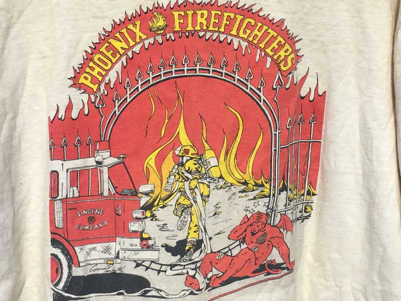 US 古着 US Used S/S Tee ARIZONA FIRE DEPT アリゾナ州の消防署の半袖 Tシャツ