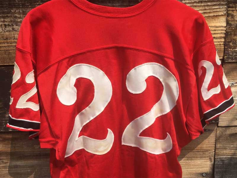 Vintage�AUS �Ò� US UsedFootball Numbering S/S Tee ���� �t�H�[�h�t�b�g�{�[�� �i���o�����O T�V���c