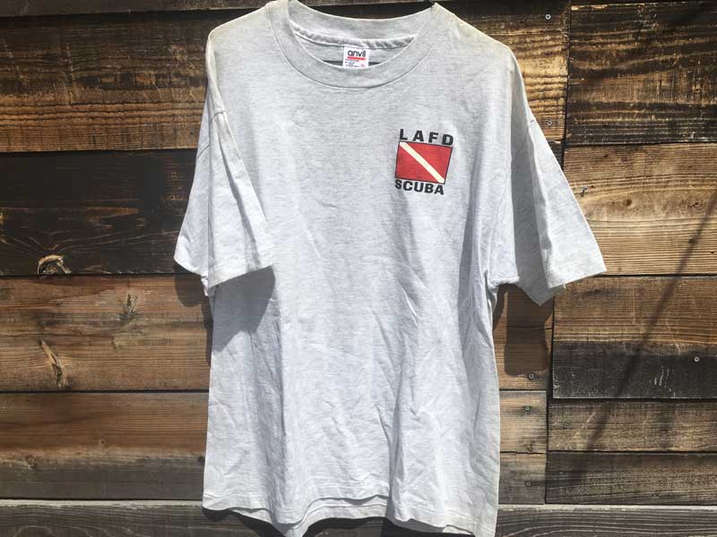 US �Ò� US Used S/S Tee LAFD SCUBA ���T���[���X�̏��h���̔��� T�V���c