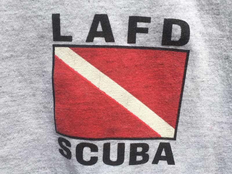 US �Ò� US Used S/S Tee LAFD SCUBA ���T���[���X�̏��h���̔��� T�V���c