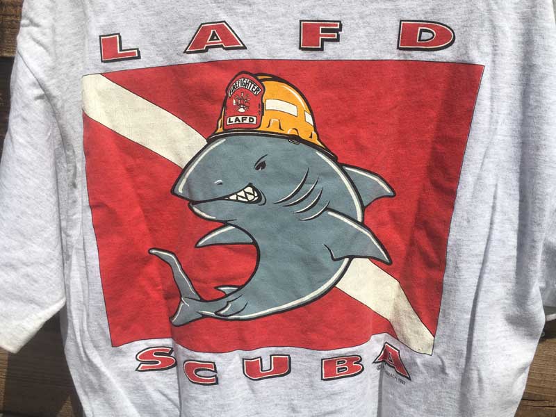 US �Ò� US Used S/S Tee LAFD SCUBA ���T���[���X�̏��h���̔��� T�V���c