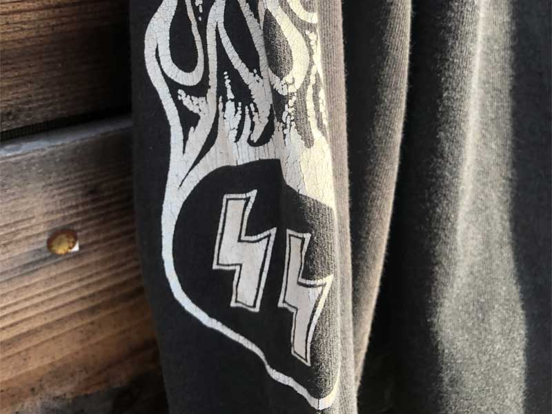 Used 1990's SS Enterprises Hells Angeles Support wear/Black Familily Tree L/S Tee