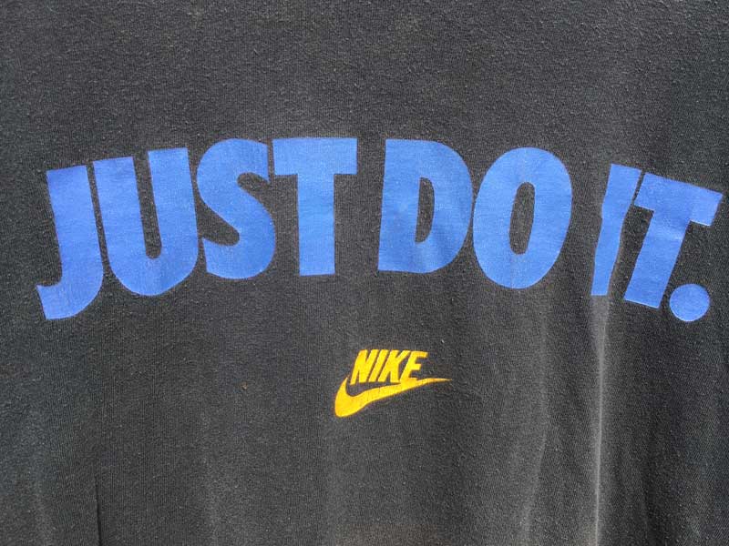 US �Ò� US Used�@NIKE Just Do It !! S/S Tee �i�C�L �W���X�g�h�D�C�b�g ����T�V���c M