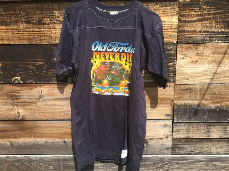 US 古着 US Used S/S T-shirts Old Fords Never Die Foot Ball Tee オールドフォードフットボールTシャツ