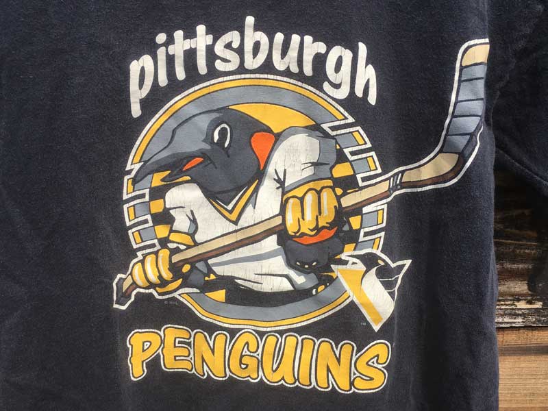 US Ò US Used S/S Tee Pittsburgh Penguins sbco[OEyMY ACXzbP[̔ TVc