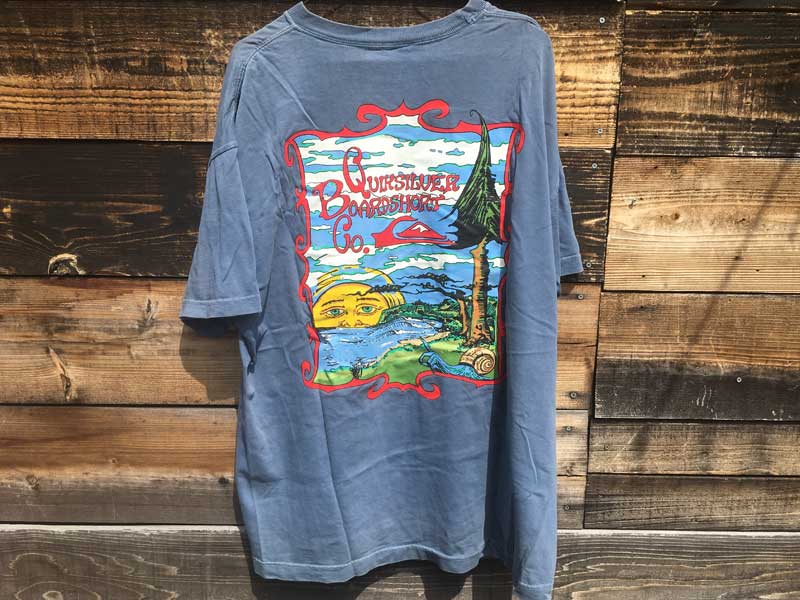 US 古着 US Used S/S Tee Quick Silver クイックシルバー サーフィンの半袖 Tシャツ