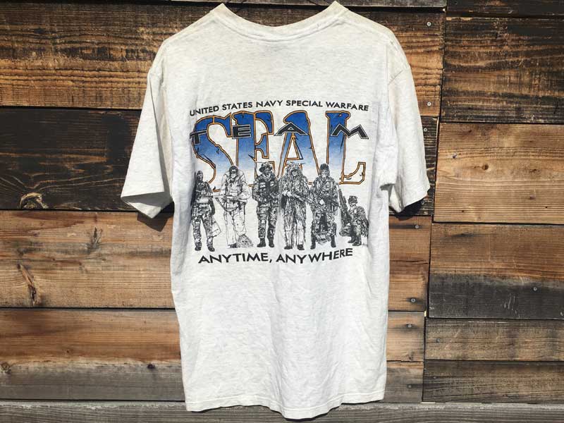 US 古着 US Used S/S Tee SEAL TEAM アメリカ海軍特殊部隊の半袖 Tシャツ