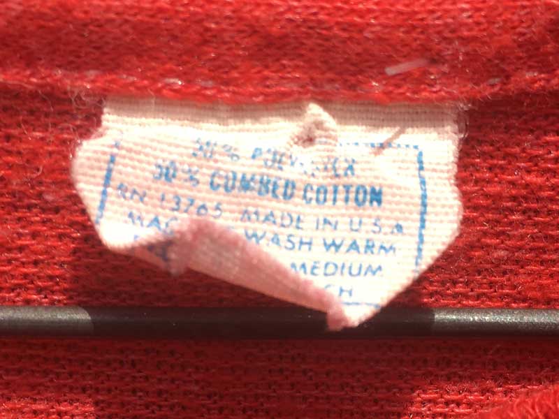 US 古着 US Used S/S T-shirts Suoer Jock Tee 半袖 ラメ入り 転写プリント リンガーTシャツ