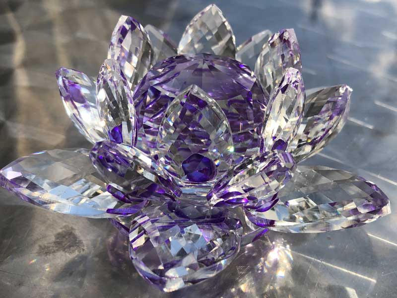 Crystal Glass Lotus Sun Ctacher�A�N���X�^���K���X�̘@�̉ԁA���[�^�X �T���L���b�`���[