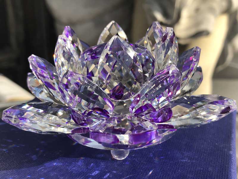 Crystal Glass Lotus Sun CtacherANX^KX̘@̉ԁA[^X TLb`[