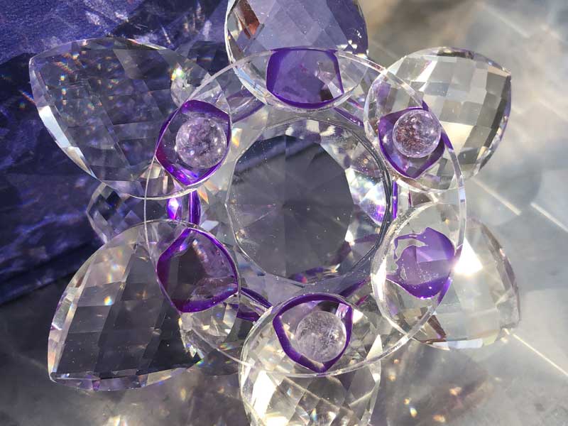 Crystal Glass Lotus Sun Ctacher�A�N���X�^���K���X�̘@�̉ԁA���[�^�X �T���L���b�`���[