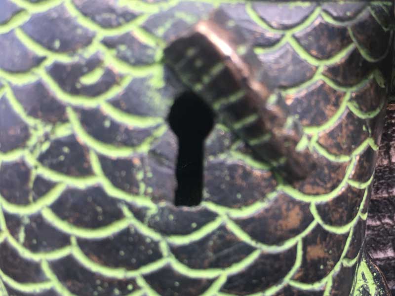 Antique、Retro Large Key Big Fish /アンティーク、レトロなインド、ネパールのの大きな魚の南京錠