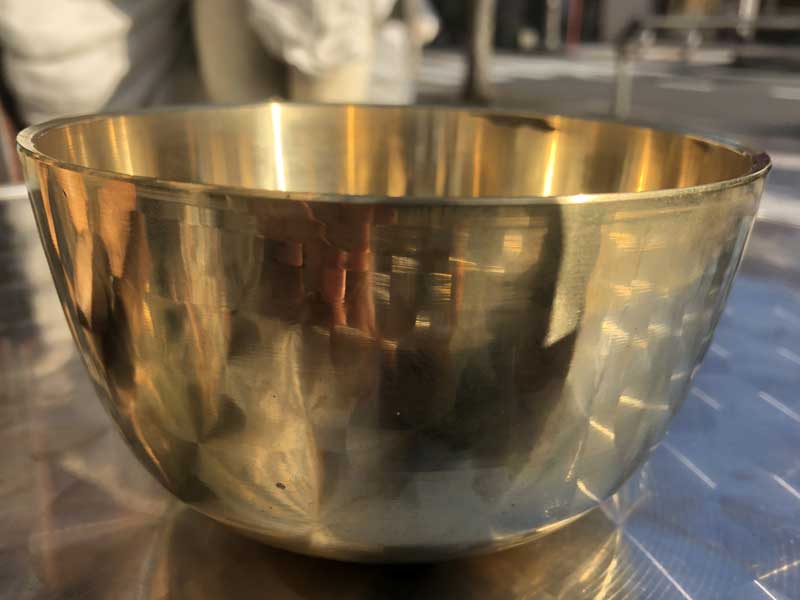 �l�p�[���̃V���v�� �S�[���h�̃V���M���O�{�E�� 13cm�@L�T�C�Y�A�`�x�^���{�E���A�}�C���h�t���l�X