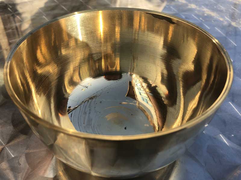 �l�p�[���̃V���v�� �S�[���h�̃V���M���O�{�E�� 13cm�@L�T�C�Y�A�`�x�^���{�E���A�}�C���h�t���l�X