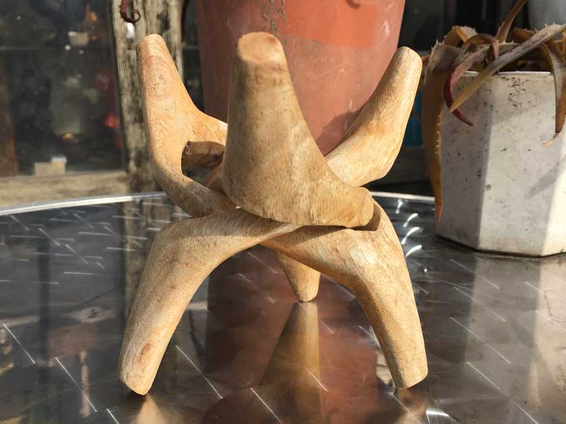 1�{�̃}���S�[�E�b�h���������V���M���O�{�E�� �X�^���h3�{���^�C�v ���a12cm