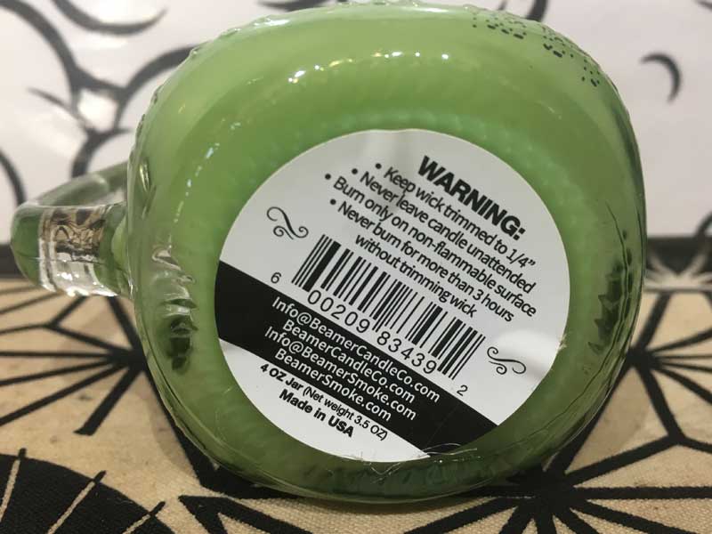Made in USA �r�[�}�[ �J���i�r�X�L���[ ���L�L�����h�� Beamer 4oz Mini Cannabis Killer Scented Candle