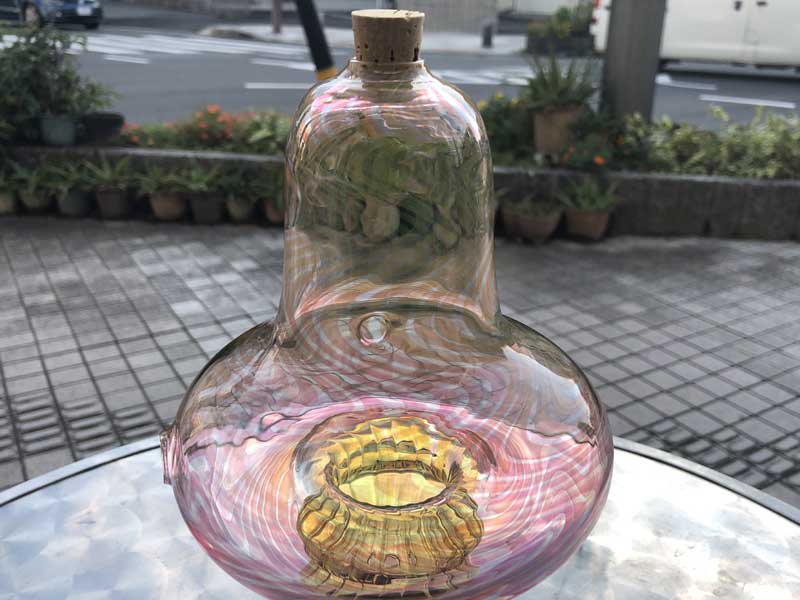 Send Up Art Glass Incense Burner/Stand/Big Mushroom�A���̂��^�E�� �A�[�g�K���X�̂������� �X�^���h