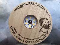 Send up USB LED Light Wood Coaster、USB式LEDライトコースター