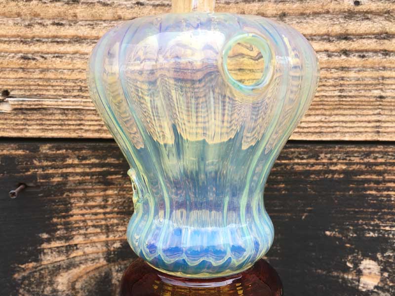 新品 Send Up Art Glass Incense Burner/Hang Pendulum Amber アートガラスのお香立て