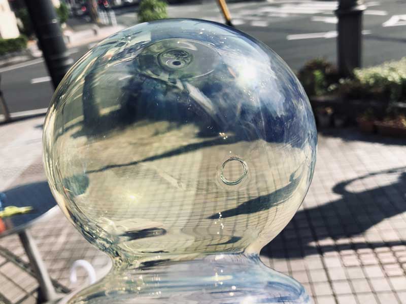 新品 Send Up Art Glass Incense Burner/Hang Point 2-Silver アートガラスのお香立て 吊り式