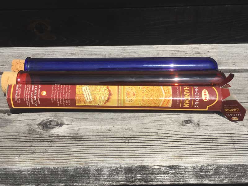 新品 Send Up Art Glass Incense Holder、Case/センドアップアートガラス製のお香ホルダー、ケース