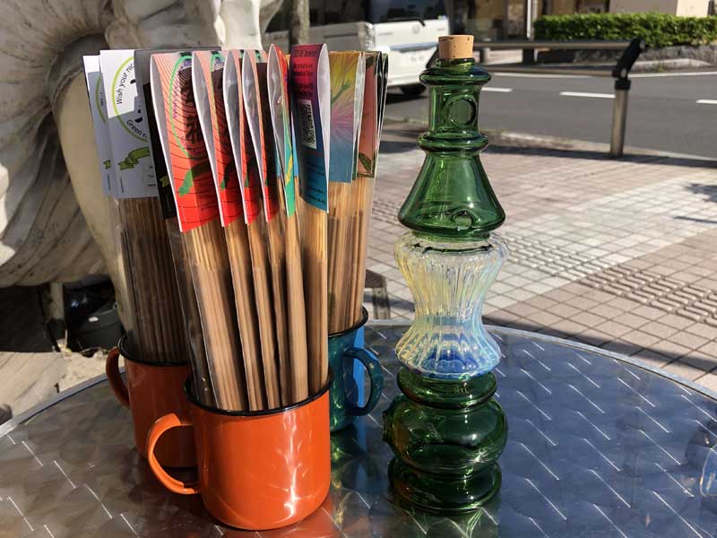 Vi Send Up Art Glass Incense Burner/Stand Drink Green A[gKX̂ X^h^Cv