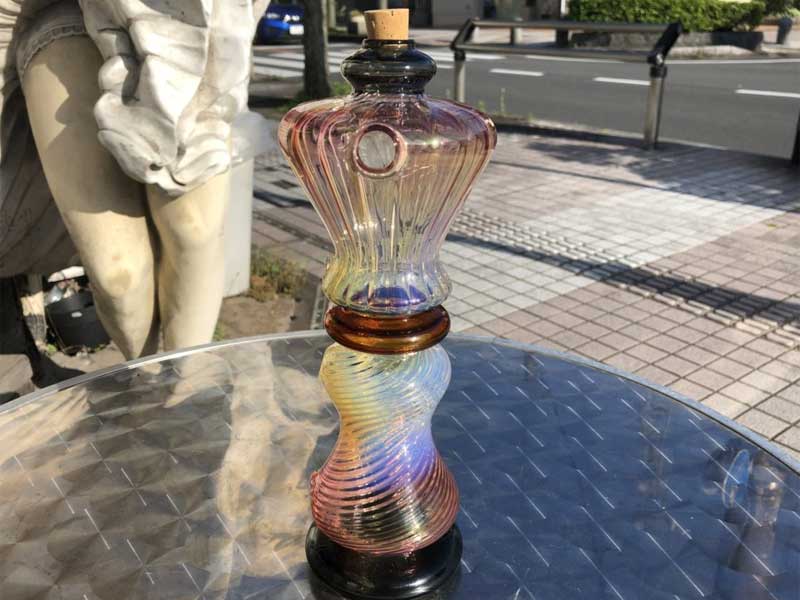 新品 Send Up Art Glass Incense Burner/Stand Dummy アートガラスのお香立て スタンドタイプ