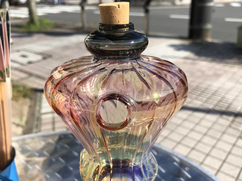 新品 Send Up Art Glass Incense Burner/Stand Dummy アートガラスのお香立て スタンドタイプ