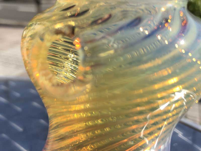 新品 Send Up Art Glass Incense Burner/Stand Dummy アートガラスのお香立て スタンドタイプ