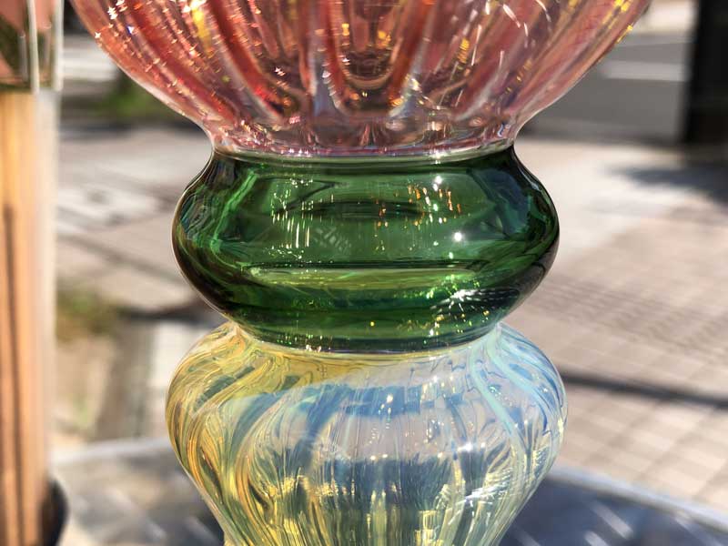�V�i Send Up Art Glass Incense Burner/Doll Tricolor Stand �A�[�g�K���X�̂������� �X�^���h�^�C�v