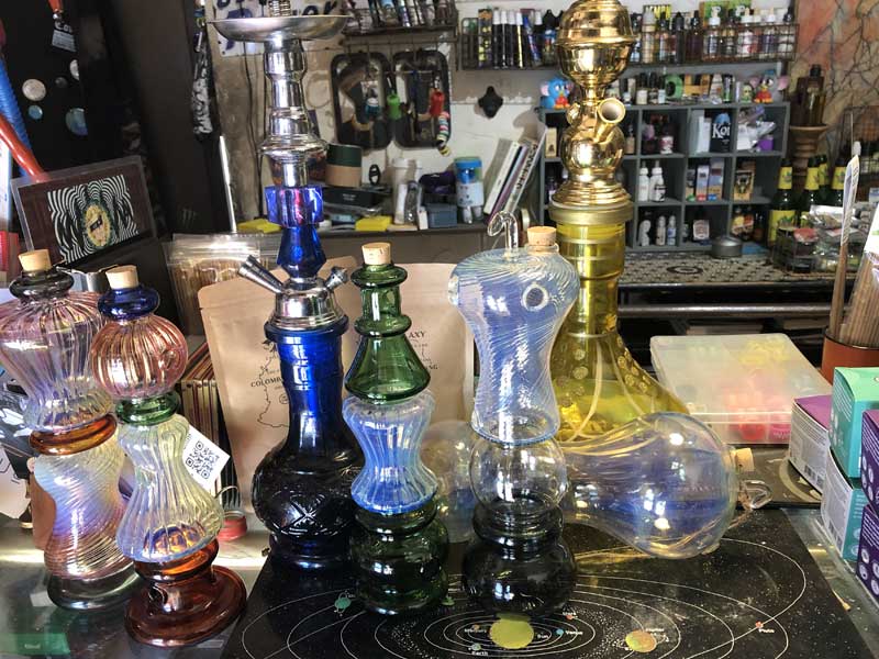 �V�i Send Up Art Glass Incense Burner/Stand Drink Green �A�[�g�K���X�̂������� �X�^���h�^�C�v