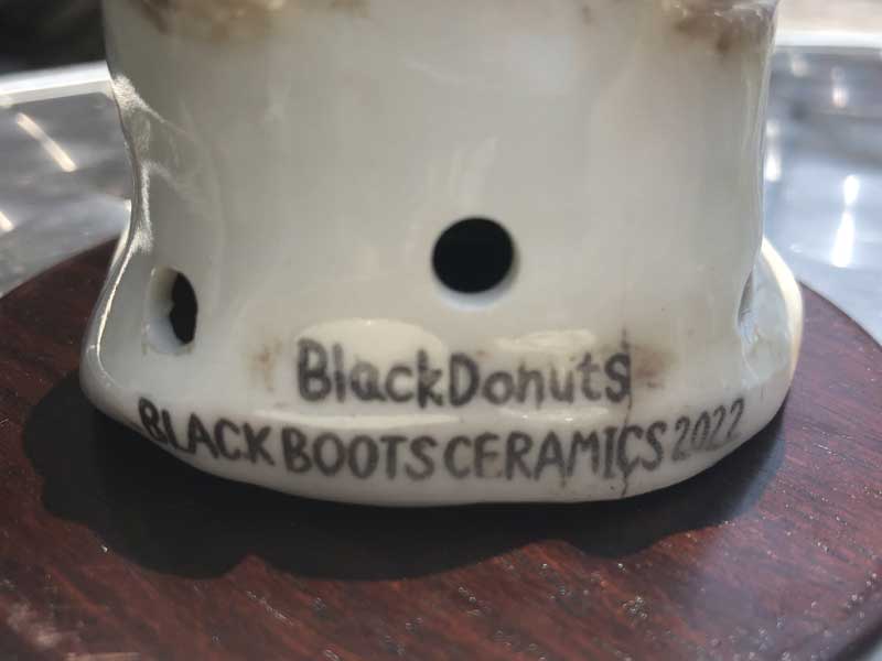 老師チャンバー お香立て、インセンスバーナー、by Black Donuts /BLACK BOOTS CERAMICS 2022