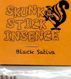 AJ̃A}̂@Skunk Stick Incense XJNXeBbNECZX Black Sativa-ubNTeBo