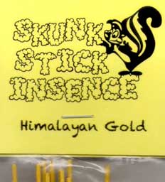 AJ̃A}̂@Skunk Stick Incense XJNXeBbNECZX Himalayan Gold-q}S[h