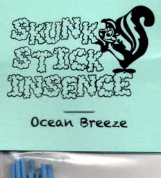 AJ̃A}̂@Skunk Stick Incense XJNXeBbNECZX Ocean Breeze-I[VEu[Y