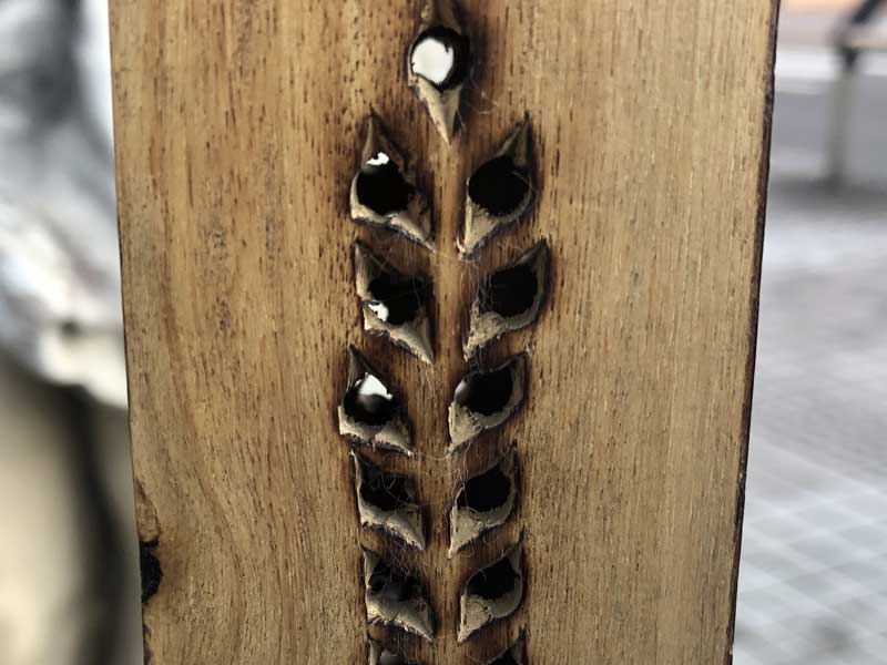 インドのマンゴーウッドのお香立てタワー スタンド型 Mango Wood Incense Tower Stand 