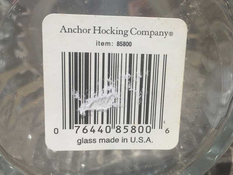 �V�i�@Anchor Hocking Optix Jar �A���J�[�z�b�L���O �W���[�A�K���X���ۑ��e��