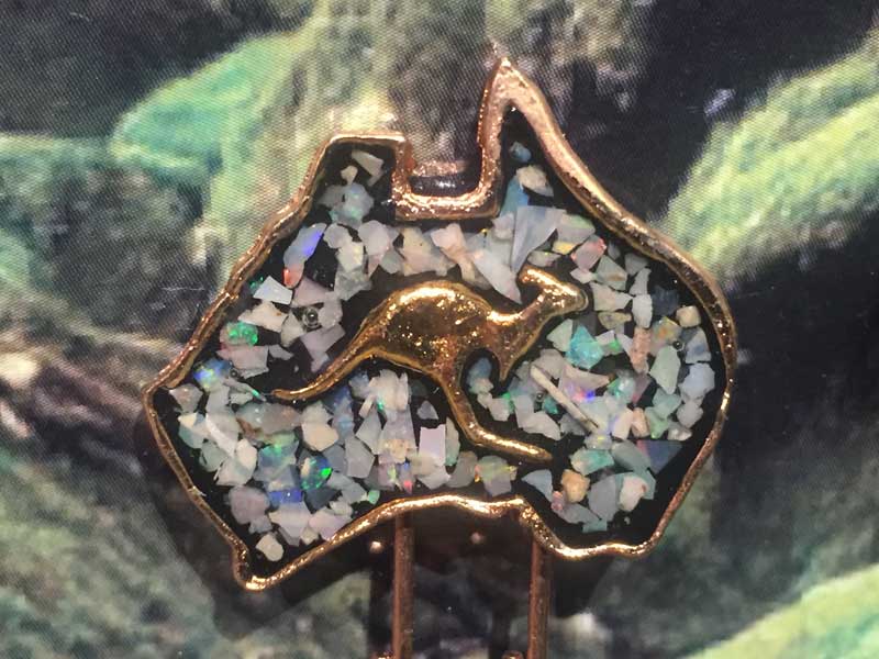 新品 AUSTRALIA オーストラリア産のオパールを使用した、ブックマーク、しおり