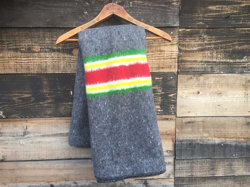 新品 ラスタカラー、チェック柄のBlancket、Rug、ブランケット、ラグ