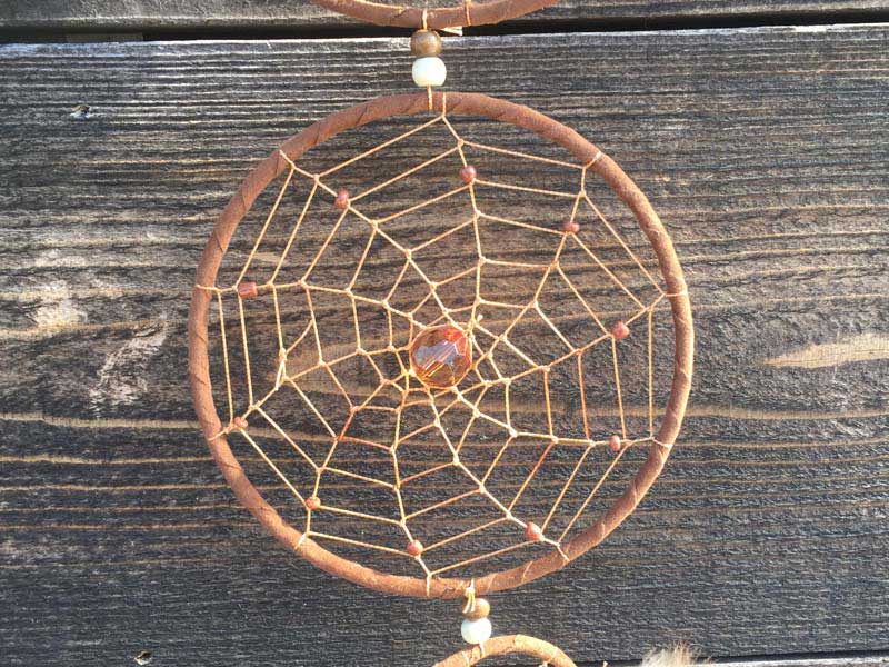 新品 カナダ・インディアン Dream Catcher、ウォールデコ用 ドリームキャッチャー