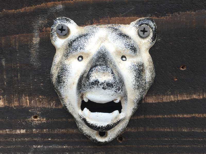 �V�i Dulton Iron Bear Bottle Opener �_���g�� �A�C�A�������̌F�̕Ǌ|�����𔲂�