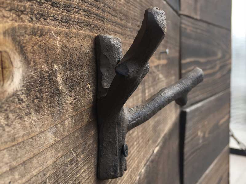 新品 DULTON 2 Branch Hook ダルトン アイアン鋳物の木の枝モチーフのフック、ウォールデコ