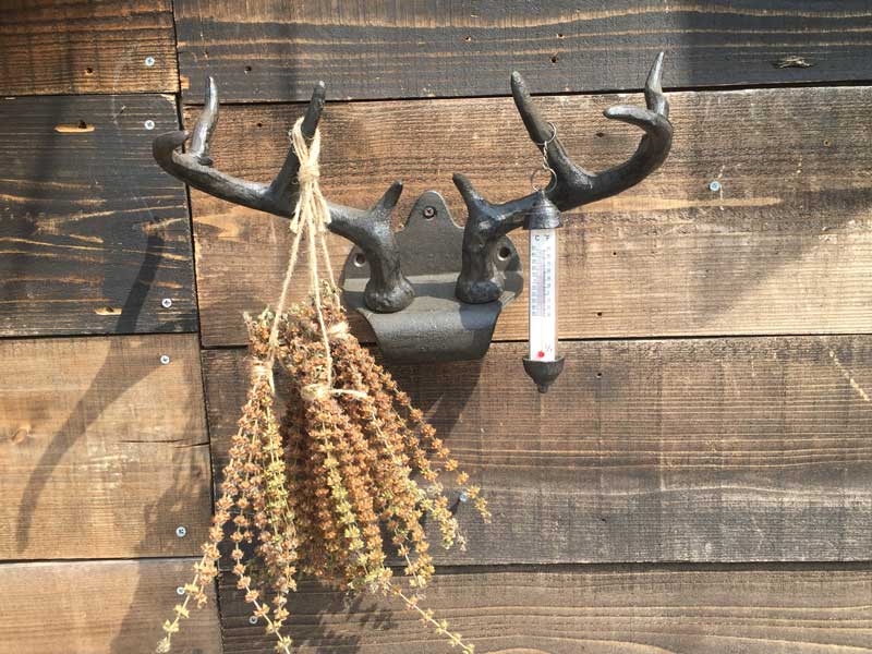 新品 Posh Living Iron Wall Hook、ポッシュリビング アイアン鋳物の鹿の角モチーフのウォールフック、デコ