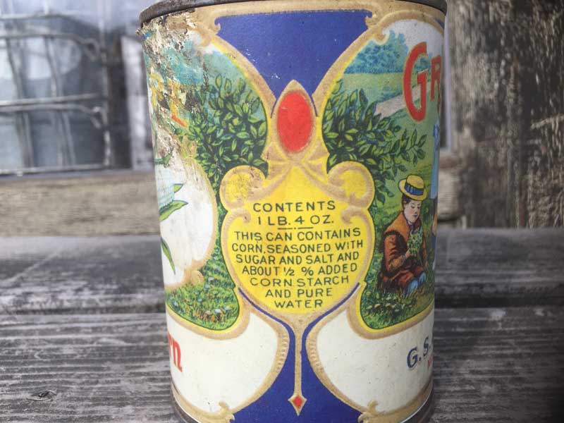 新品 Deadstock Retro Tin Can、アメリカン レトロなブリキ缶