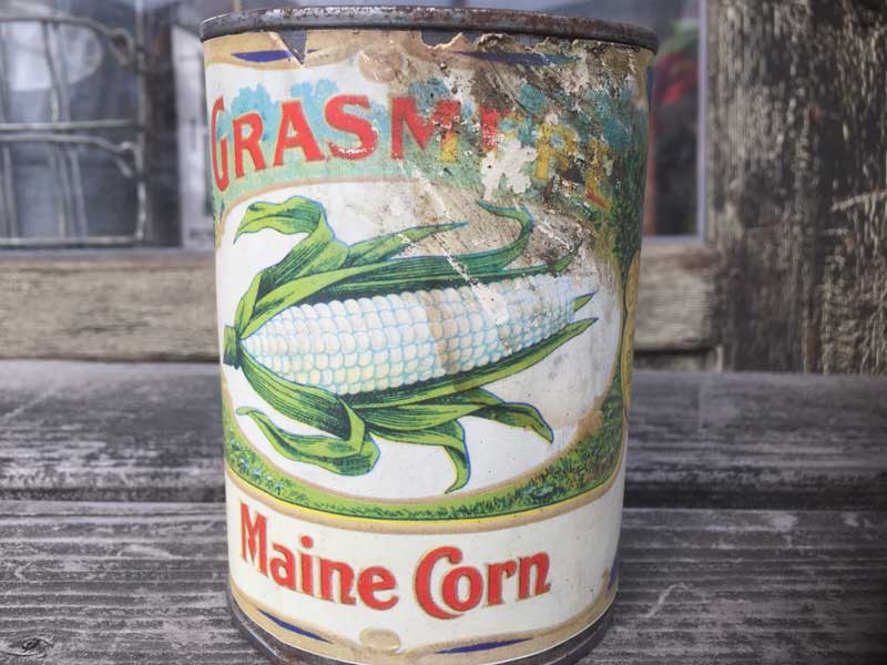 新品 Deadstock Retro Tin Can、アメリカン レトロなブリキ缶