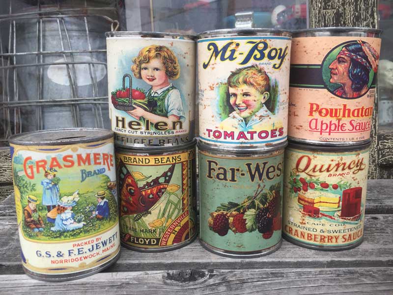 新品 Deadstock Retro Tin Can、アメリカン レトロなブリキ缶